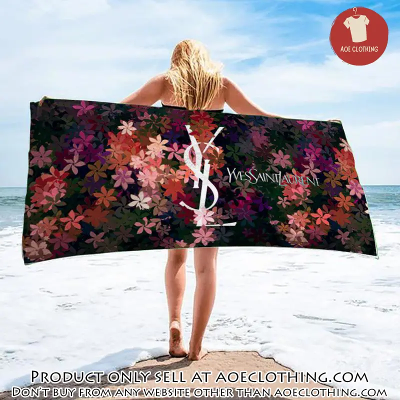 Yves saint laurent beach towel luxury brand hot trending summer  bt00298 aoe1825470